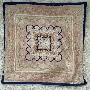 Pottery Barn silk pillow cover.